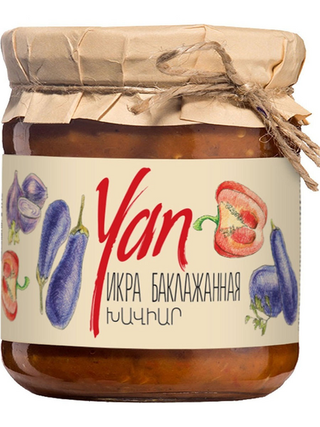 470g AUBERGINENKAVIAR von YAN NACH ARMENISCHER ART FERTIGGERICHT ИКРА БАКЛАЖАННАЯ ПО-АРМЯНСКИ