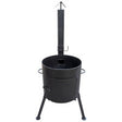 Ø 41cm Feuerofen Utschak Stahl Klapptür und Schornstein Uchag für 16L Kasan УЧАГ ОЧАГ ПЕЧЬ
