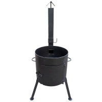 Ø 36cm Feuerofen Utschak für 8L Stahl Klapptür mit Schornstein Utchag УЧАГ ОЧАГ ПЕЧЬ