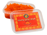 250g Russkiy Bereg Lachskaviar Gorbuscha Wildfang OHNE KONSERVIERUNGSSTOFFE  t/k -18°C ИКРА ГОРБУША
