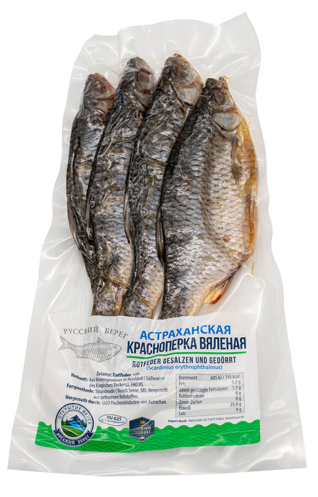 300g Rotfeder gesalzen gedörrt DIREKT AUS DEM WOLGA-GEBIET КРАСНОПЁРКА ВЯЛЕНАЯ АСТРАХАНСКАЯ