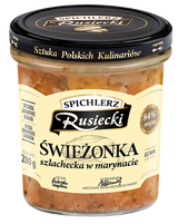 280g SCHWEINFLEISCH IN MARINADE Spichlerz Rusiecki Szlachecka w marynacie СВИНИНА В МАРИНАДЕ