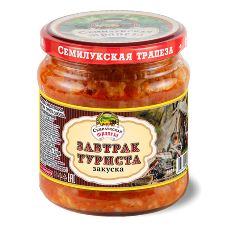 460g Semiluki Touristenfrühstück Kohl mit Reis Семилукская трапеза Завтрак Туриста