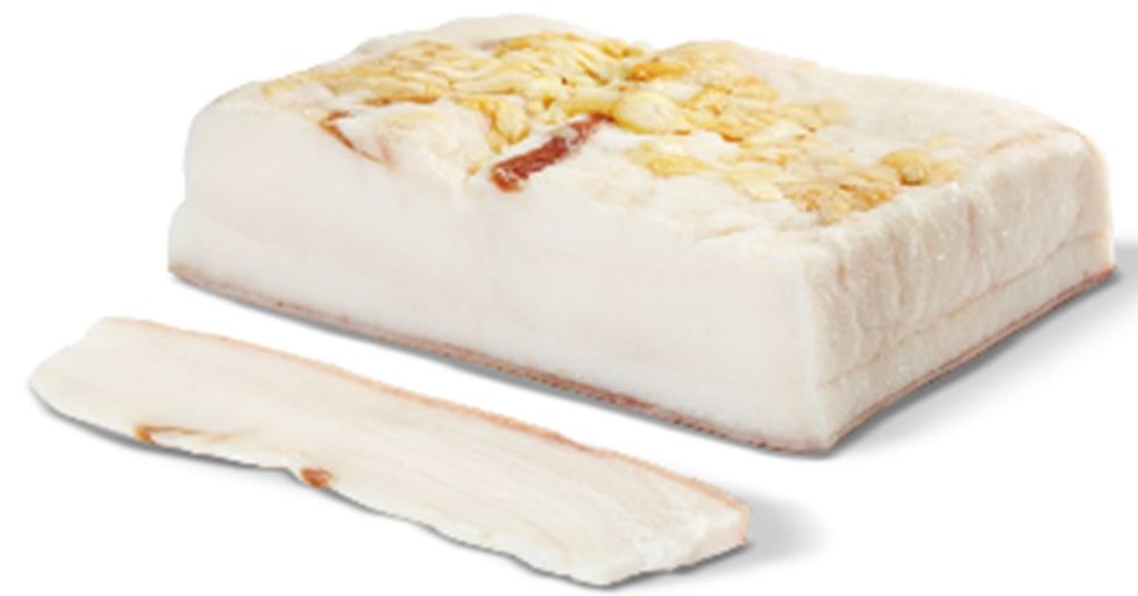 MYASNOV Speck gesalzen mit Knoblauch  ca. 600g  // Солонина украинская с чесноком