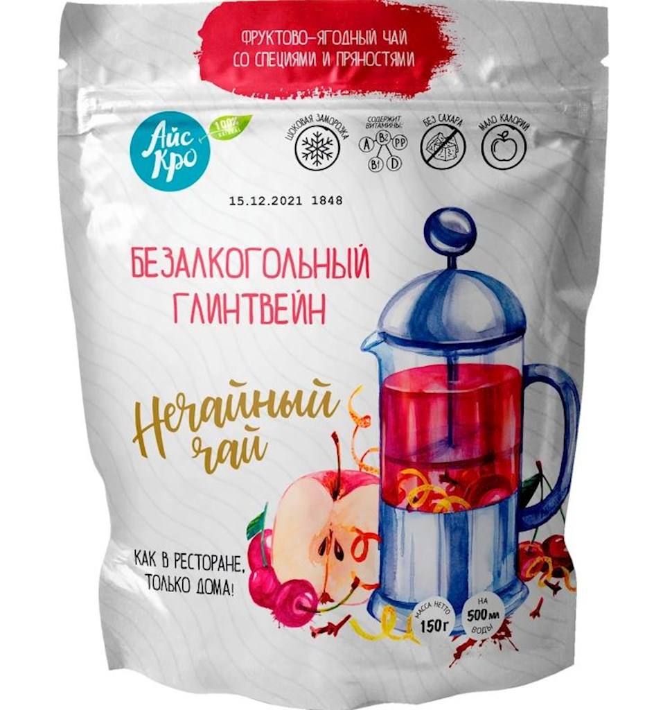 150g ICECRO Früchtemischung für Glühwein Alkoholfrei // Чайный напиток Глинтвейн б/а  150g ICECRO Früchtemischung für Glühwein Alkoholfrei // Чайный напиток Глинтвейн б/а
