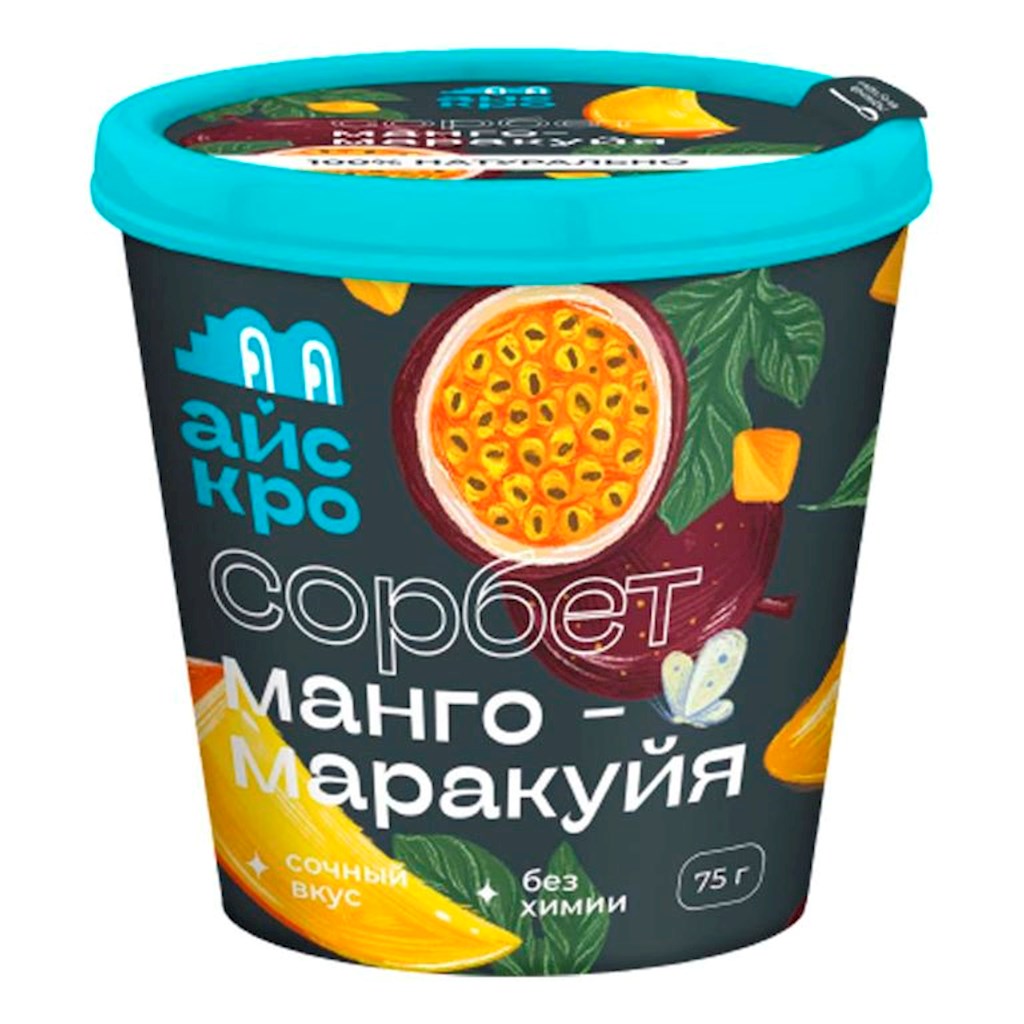75g ICECRO Fruchte-Sorbet Mango-Passionsfrucht // фруктовый Сорбет манго-маракуйя 75g ICECRO Fruchte-Sorbet Mango-Passionsfrucht // фруктовый Сорбет манго-маракуйя