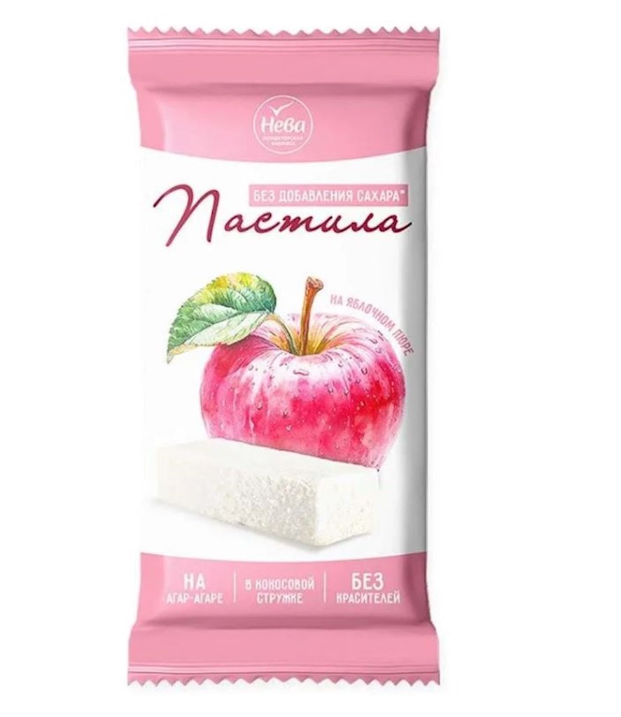 140g Neva Pastila mit Kokosflocken und Isomalt  // Пастила в кокосовой стружке на изомальте