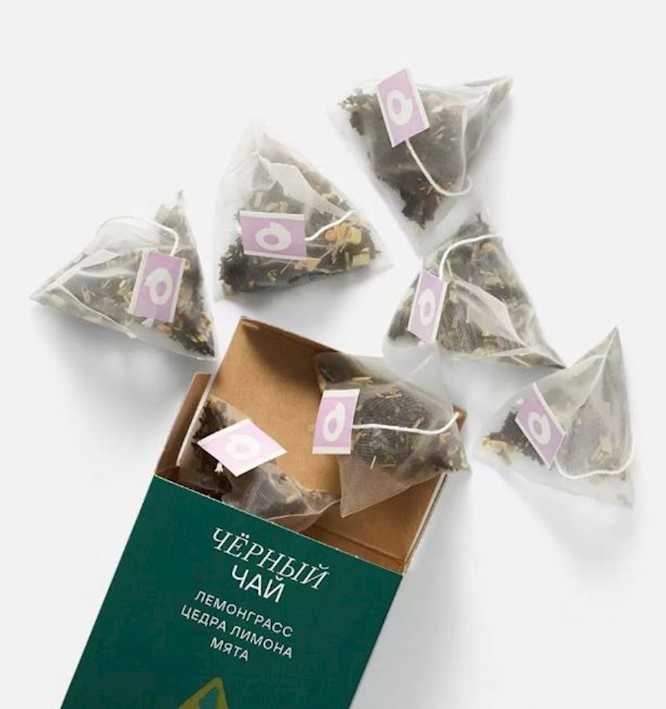 30g Samokat Black Tea mit Zitronengras, Zitrone und Minze // Черный чай с Лемонграсом, Лимоном и Мятой