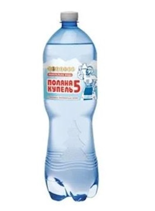 1,5l Polyana Kupel 5 Kohlensäurehaltiges Mineralwasser PET / Поляна Купель 5 Вода минеральная Сильногазированная