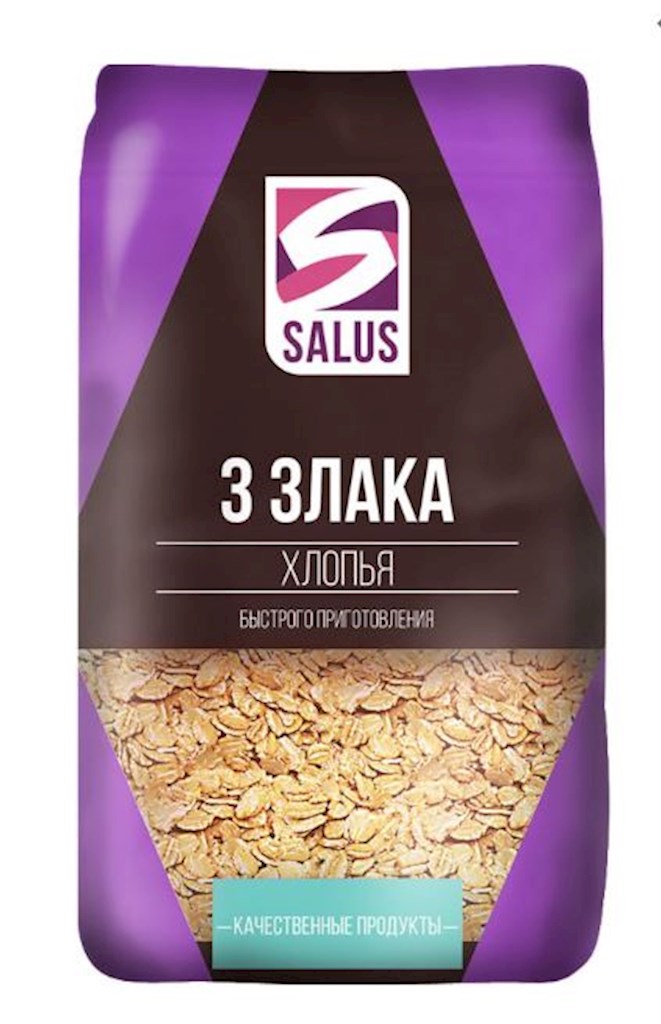 400g Salus 3-Korn-Flocken (Hafer, Weizen, Gerste) // Смесь хлопьев 3 злака