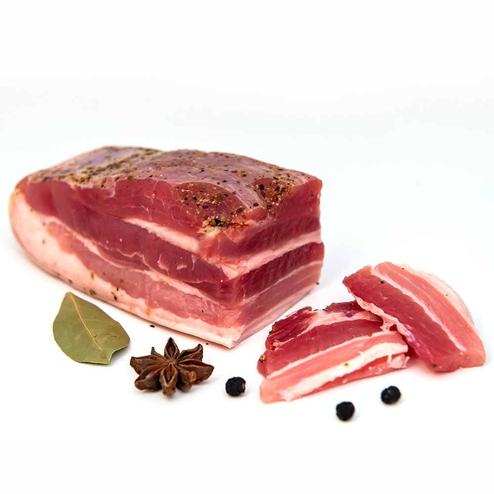 11337_FF_speck_fass_1000x1000 Family Farm Meat Speck  vom Fass "Bochkovoe" ca.300g  // Family Farm Сало бочковое
