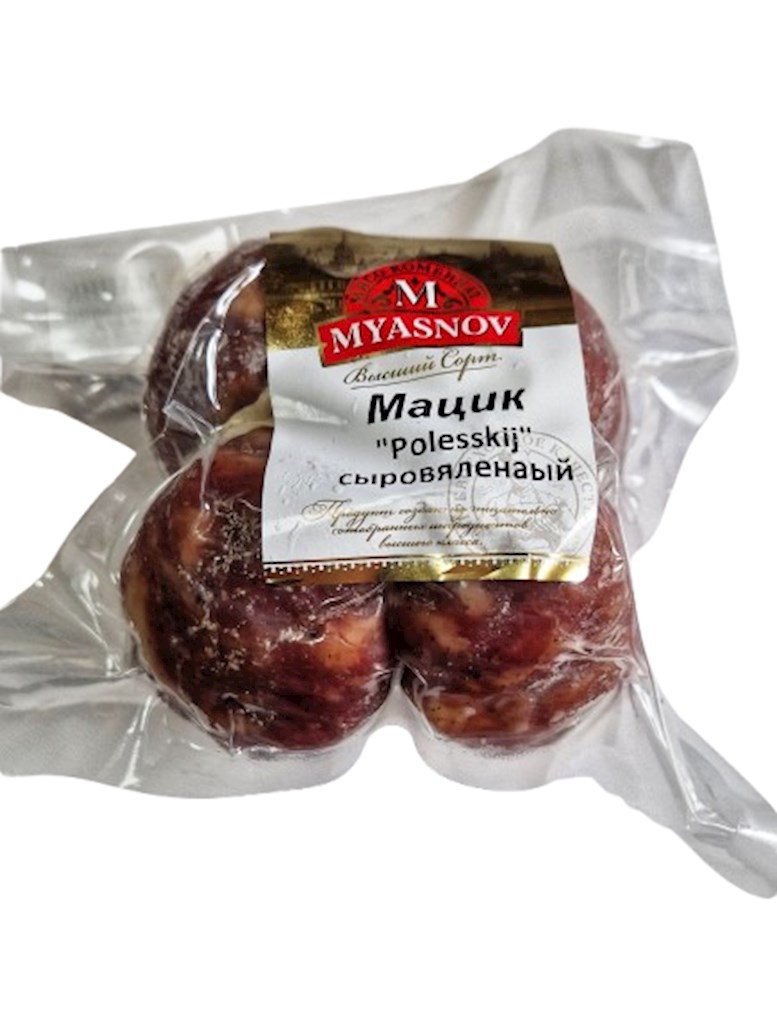 MYASNOV Schweine-Rohwurst Mazyk "Polesskij" ca.600g // Сыровяленые Колбаса из Свинины Мацик Полесский