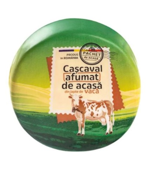 350g (RO) De la Ferma Käse Cascaval Afumat de Vaca // De la Ferma Сыр Cascaval Afumat de Vaca
