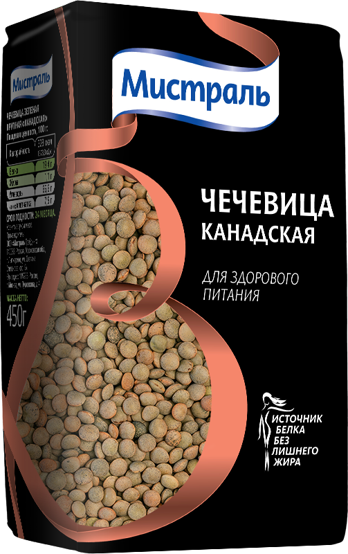 450g Grüne kanadische Linsen ЧЕЧЕВИЦА ЗЕЛЁНАЯ КРУПНАЯ КАНАДСКАЯ