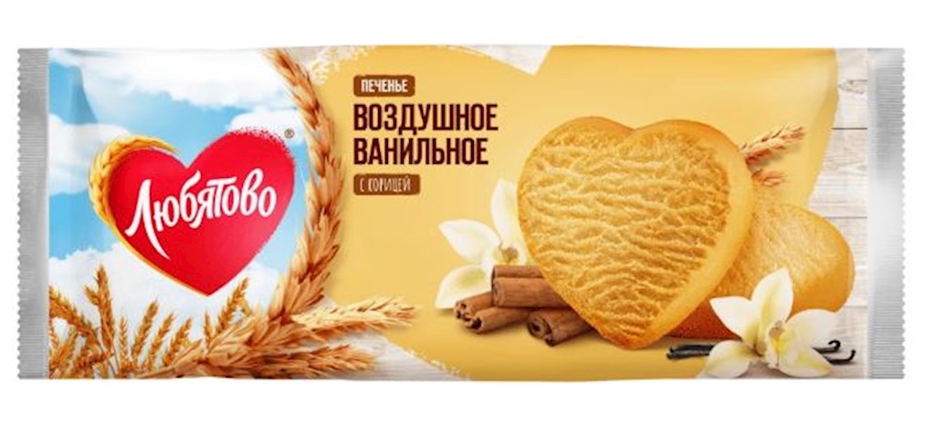 200g Lyubyatovo Vanillekekse mit Zimt // Печенье Воздушное ванильное с корицей