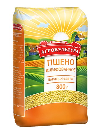 800g Hirse AGROKULTURA geschliffen ПШЕНО ШЛИФОВАННОЕ