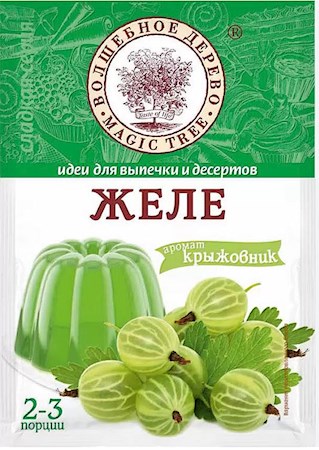 50g W.D. Gelee mit Stachelbeergeschmack  // Желе аромат Крыжовника 