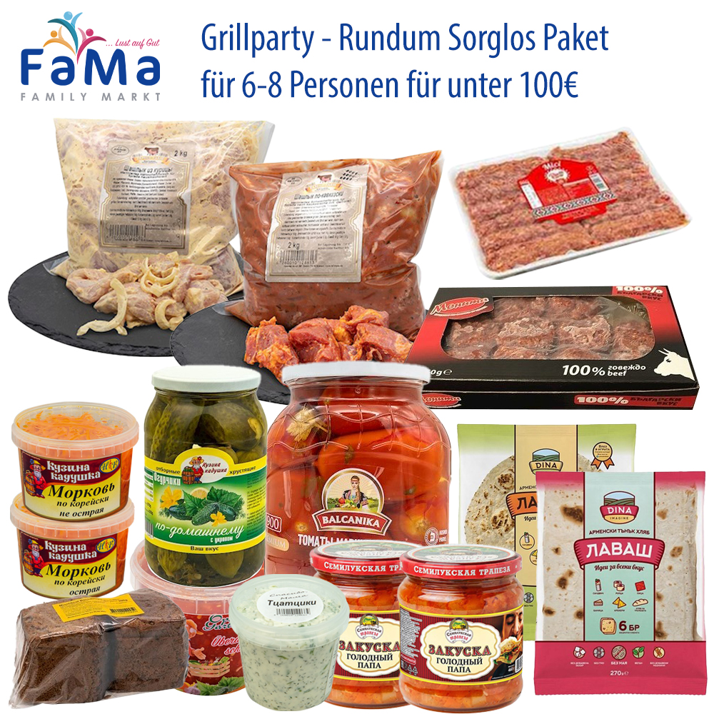 Rundum Sorglos Paket - Grill SET für 6-8 Personen für unter 100€ // Барбекю-вечеринка - всесторонняя беззаботность Rundum Sorglos Paket - Grill SET für 6-8 Personen für unter 100€ // Барбекю-вечеринка - всесторонняя беззаботность