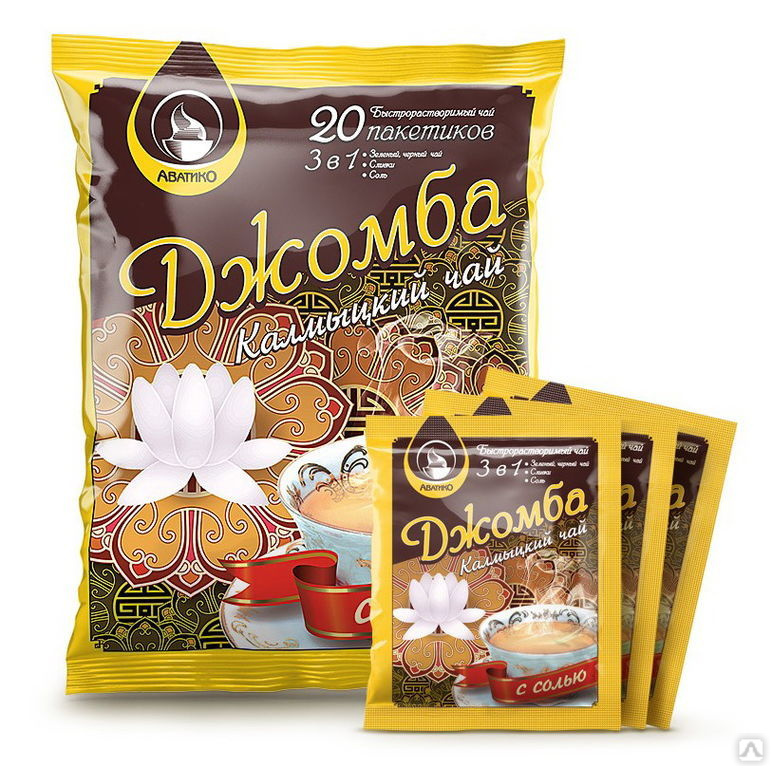 458_original 240g Jomba kalmükischer Tee mit Sahne und Salz 20 Beutel löslich Teemischung