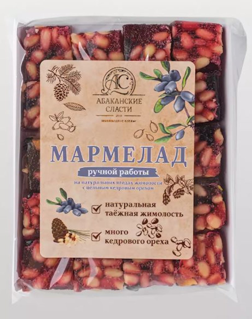 200g Abakan.Slasti Heckenkirschmarmelade mit Pinienkernen // Мармелад из жимолости с кедровым орехом 200g Abakan.Slasti Heckenkirschmarmelade mit Pinienkernen // Мармелад из жимолости с кедровым орехом