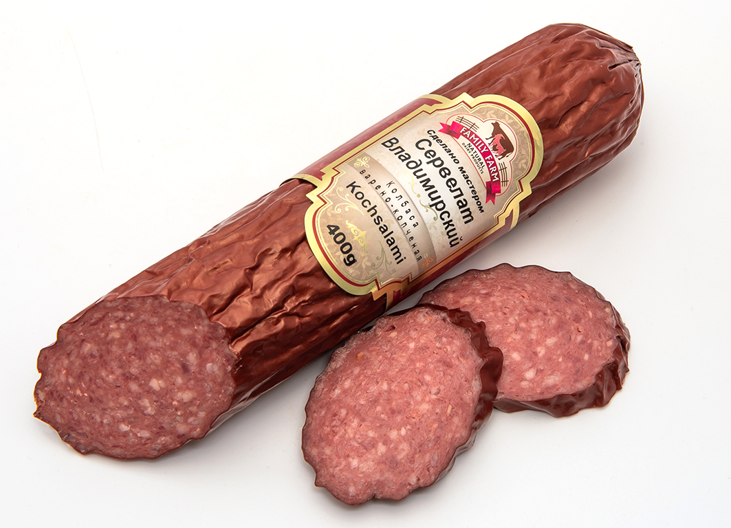 D4F_5729 Salami Cervelat Servelat Vladimirskiy ca.400g Gekocht & Geräuchert
