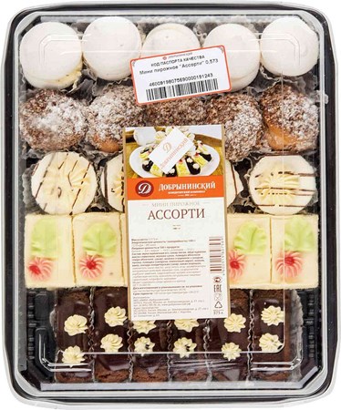 11587_07092023114000 573g Törtchen-Assorti // Добрынинский Набор мини-пирожных ассорти