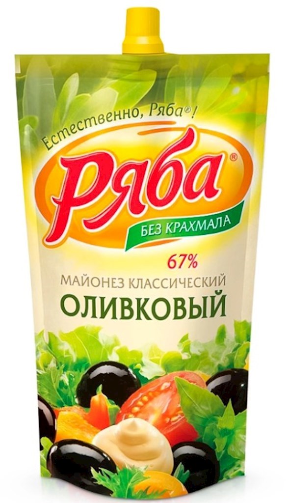 200g Rjaba Mayonnaise mit Olivenöl 67% Fett  // Майонез с оливковым маслом