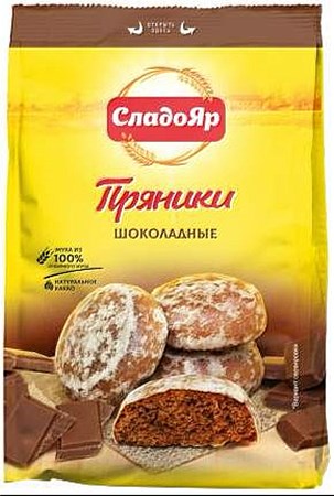 14688_16032022122022 350g Prjaniki mit Schokolade // СладоЯр Пряники шоколадные
