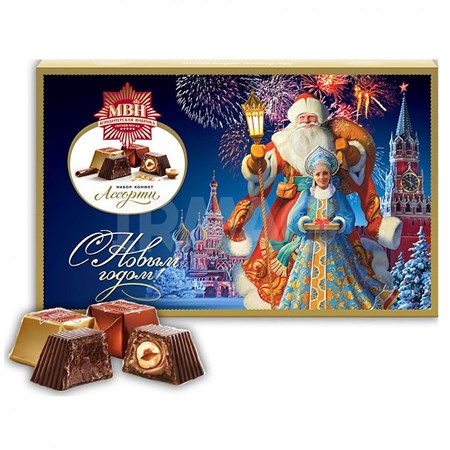 240g Pralinenmischung Nikolaus am Roten Platz // Набор конфет на Красной площади