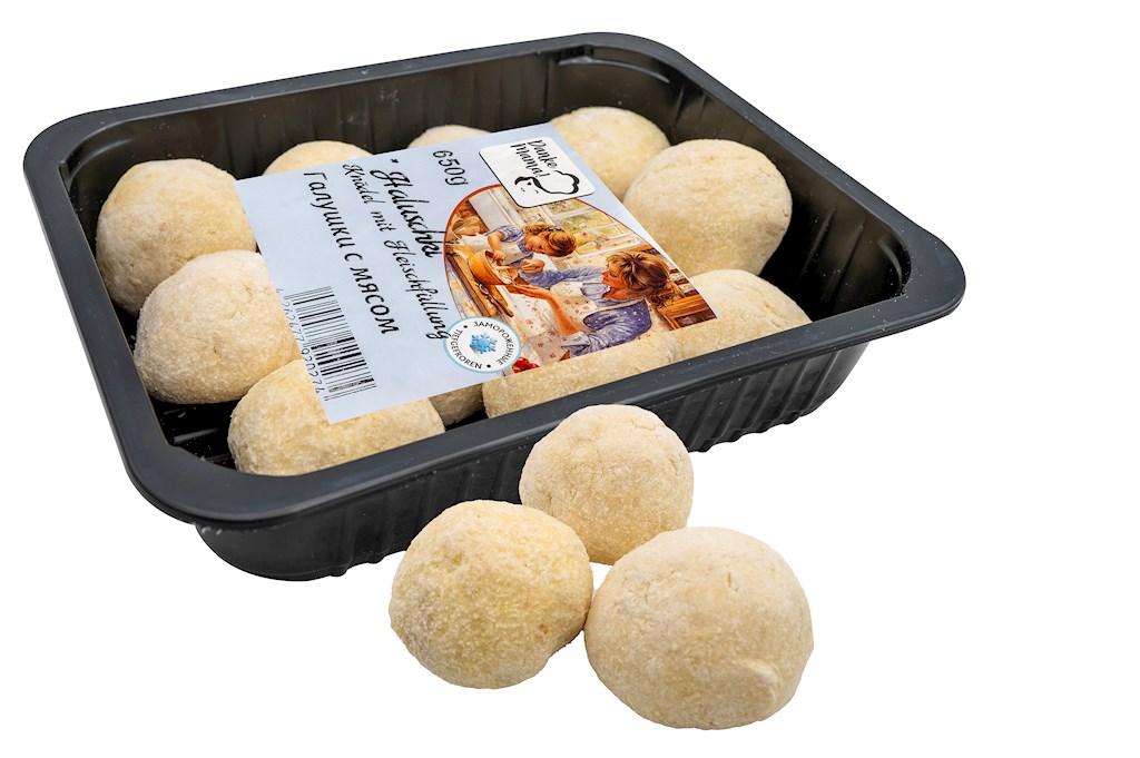 650g Spasibo Mama Haluschki (Knödel) mit Fleisch // Галушки с мясом 