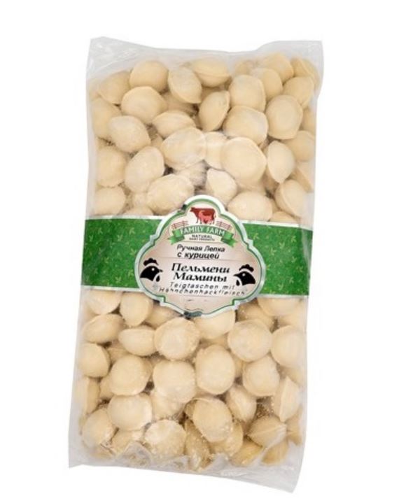 1,2 kg Family Farm Pelmeni "Semejnie" Dreierlei Fleisch // Фемили Фарм Пельмени «Семейные» Три вида мяса