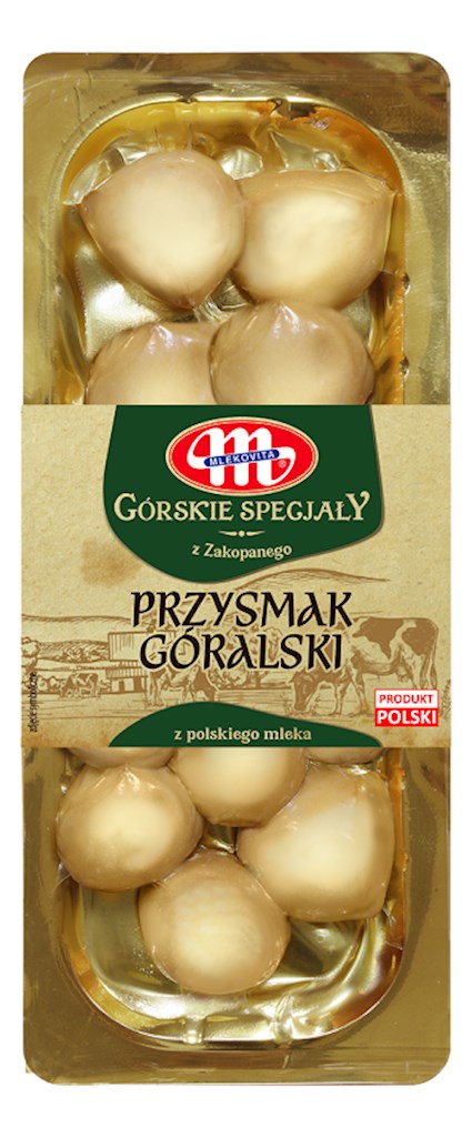 180g Mlekovita Käse Przysmak Goralski  geräuchert  //  Сыр копченый Горский деликатес