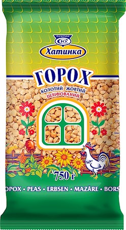 800g Hatinka Erbsen Hälfte // Горох колотый желтый 