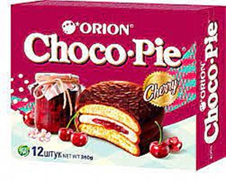 360g Orion Kekse Choco Pie mit Kirschgeschmack // Печенье Орион Choco Pie