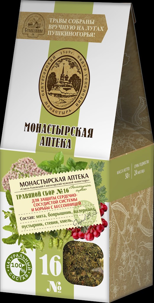 50g Stolbushino Aufgussgetränk Kräutersammlung No16 // Травяной Сбор номер 16