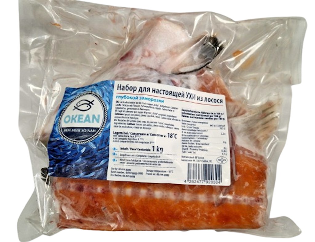 1 kg Okean  Fischsuppe Ucha aus Lachs // Океан  Лососевый набор на уху