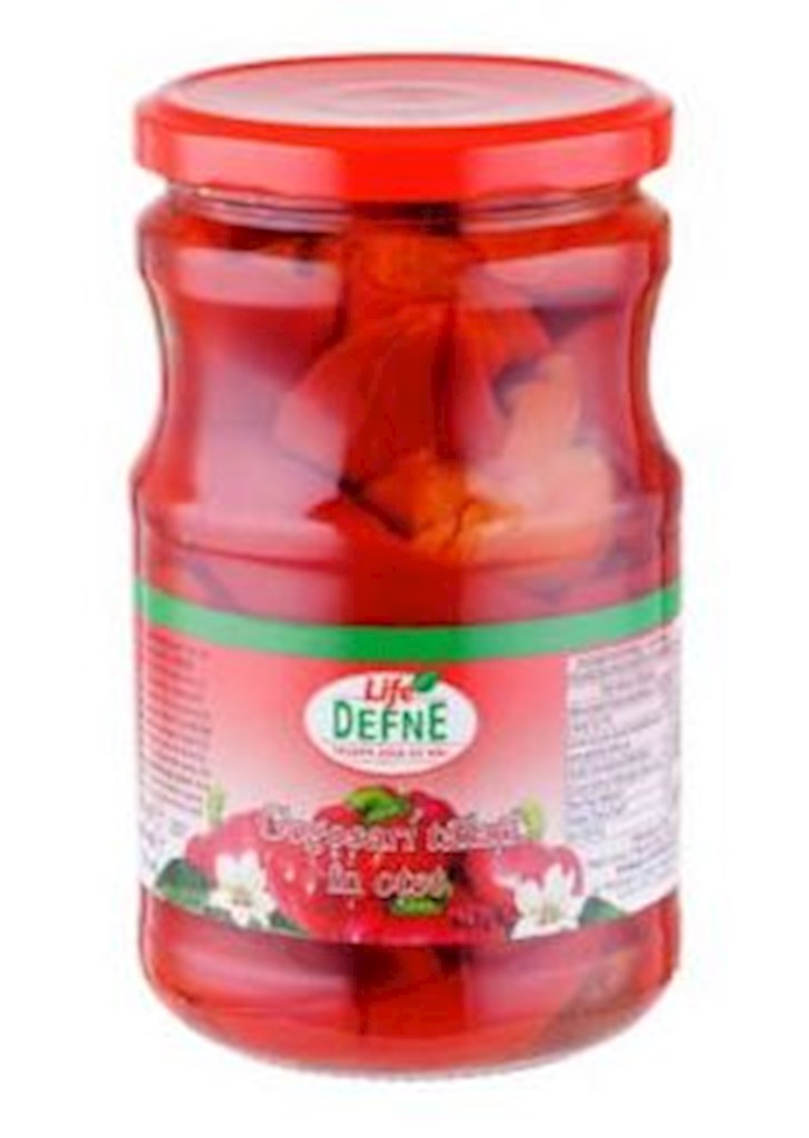 650g Defne Tomatenpaprika in Essig /Gogosari taiati // Томатная паприка в уксусе 