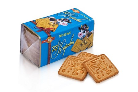 180g BS 33 Korovi Zuckerkekse mit Rahmgeschmack // Печенье со вкусом Сметаны 180g BS 33 Korovi Zuckerkekse mit Rahmgeschmack // Печенье со вкусом Сметаны