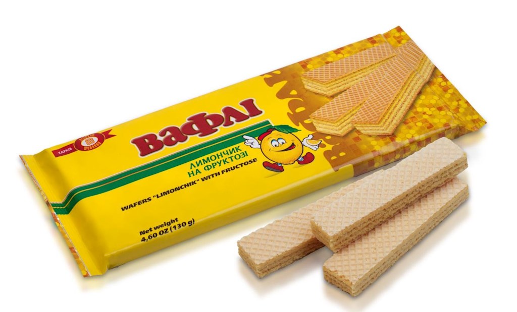 130g BS Waffelschnitte Zitronengeschmack mit Fruktose // Вафли Лимонные на фруктозе
