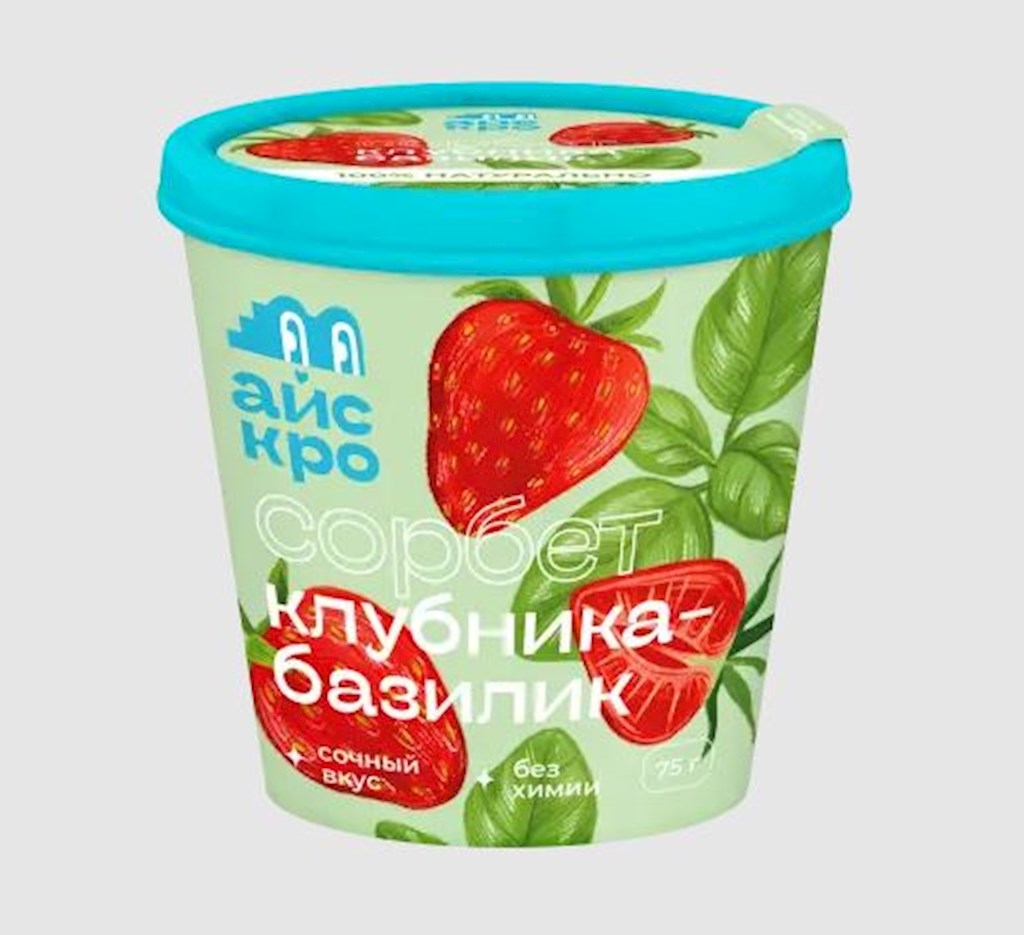 75g ICECRO Fruchte-Sorbet Erdbeer-Basilikum // фруктовый Сорбет клубника-базилик 75g ICECRO Fruchte-Sorbet Erdbeer-Basilikum // фруктовый Сорбет клубника-базилик