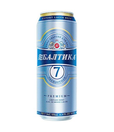 10198_21042018152821 0,45l Bier 7 export alc.5,4% (SWG12,0°Plato) // Пиво Балтика Nr.7 банкa