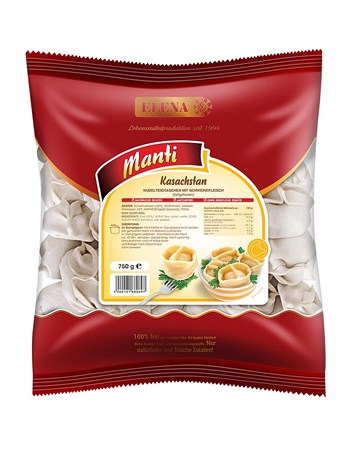 750g Elena Manti Kasachstan m Schweinefleisch, handarb. // Манты Kasachstan из свинины, ручная лепка