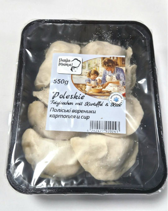550g Spasibo Mama Poleskie Vareniki mit Kartoffel und Käse // Поліські Вареники картопля та сир