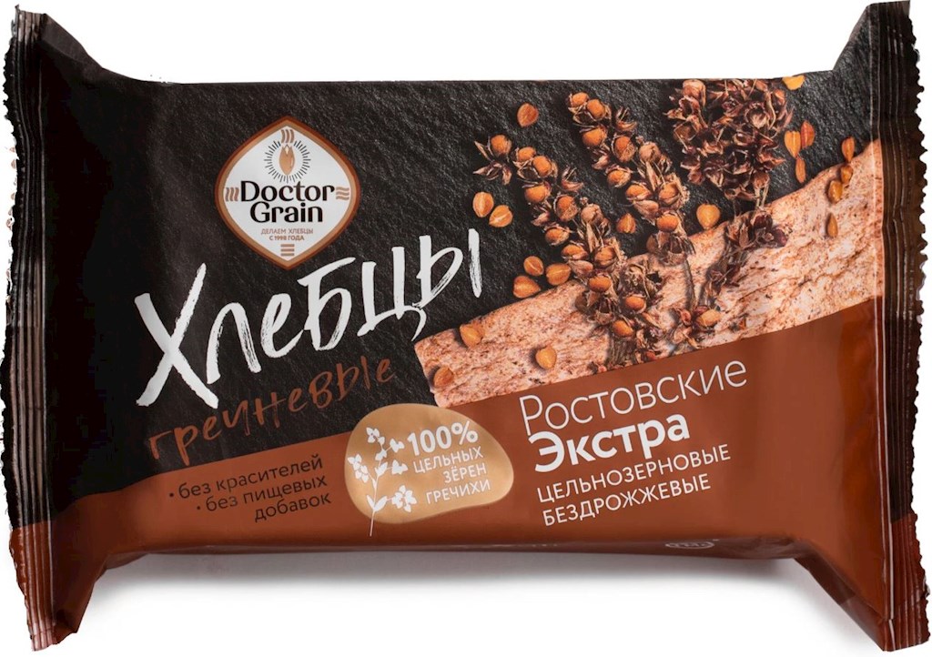 65g Dr. Grain Buchweizenknäckebrot Rostow  // Dr. Grain хлебцы гречневые Ростовские "Экстра" 65g Dr. Grain Buchweizenknäckebrot Rostow  // Dr. Grain хлебцы гречневые Ростовские "Экстра"
