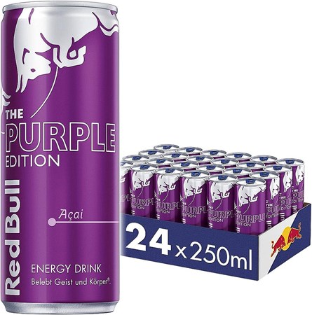 250ml Red Bull Energy Drink Purple Edition Acai  // Red Bull Энергетический напиток Вкус лесных ягод 
