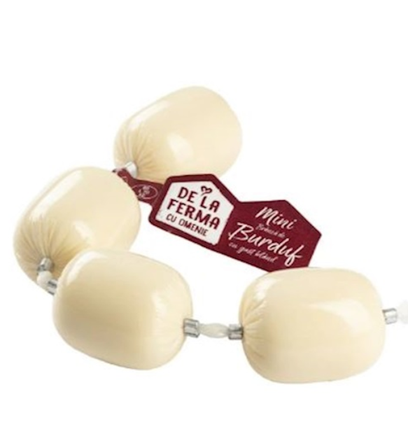 4*60g (RO) De la Ferma SchnittKäse mini Branzade Burduf// Сыр De la Ferma Сыр mini Branza de Burduf 
