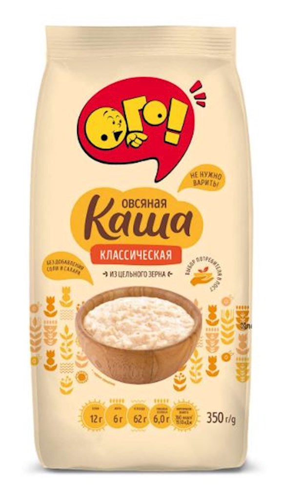 350g OGO! Klassischer Haferflockenbrei // Каша овсяная Класическая 