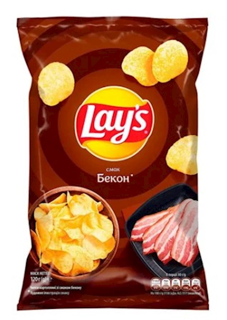 120g  Lays Kartoffelchips mit Bacon Geschmack // Картофельные чипсы Lay's со вкусом бекона