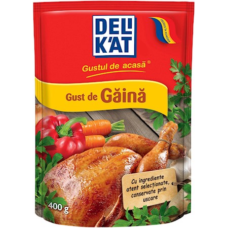 400g DELiKAT Gustul de acasa Gust De Gaina // Приправа Вкус Дома для курицы  400g DELiKAT Gustul de acasa Gust De Gaina // Приправа Вкус Дома для курицы