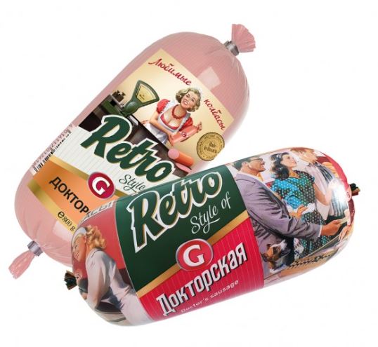 800g MS Fleischwurst Retro Doktorskaja // Мясная колбаса «Ретро Докторская»